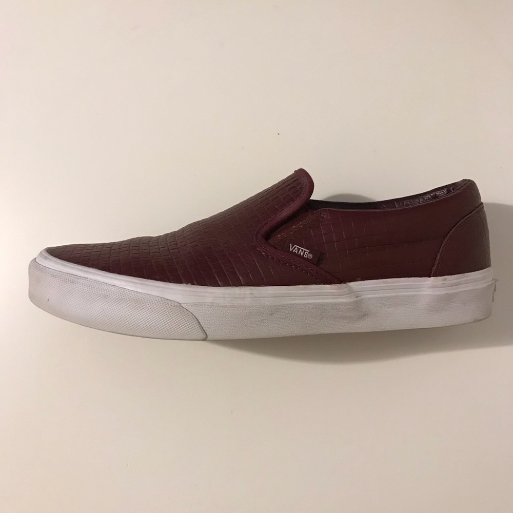 Vans Embossed Slip-On Burgundy